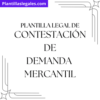 Plantilla de contestación de demanda mercantil