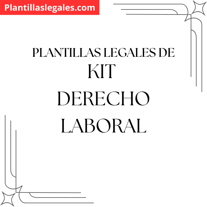 kit de 2 plantillas legales de derecho laboral