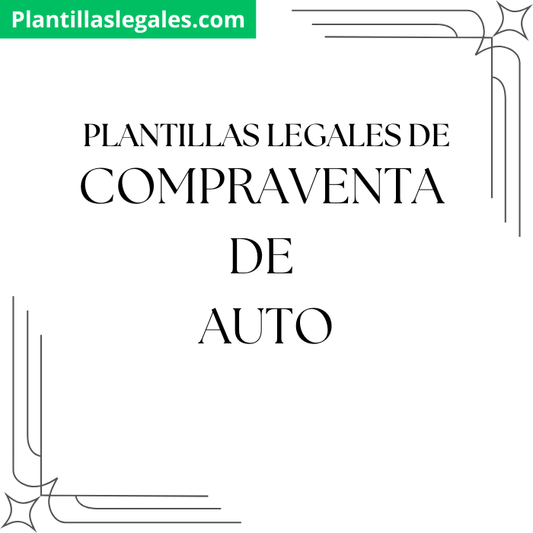 Plantilla de contrato compraventa de auto