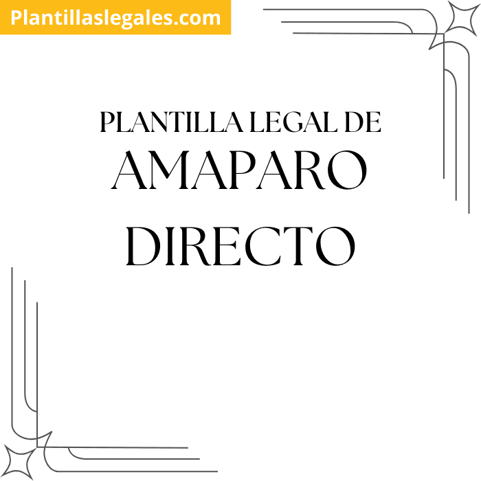 Plantilla amparo directo