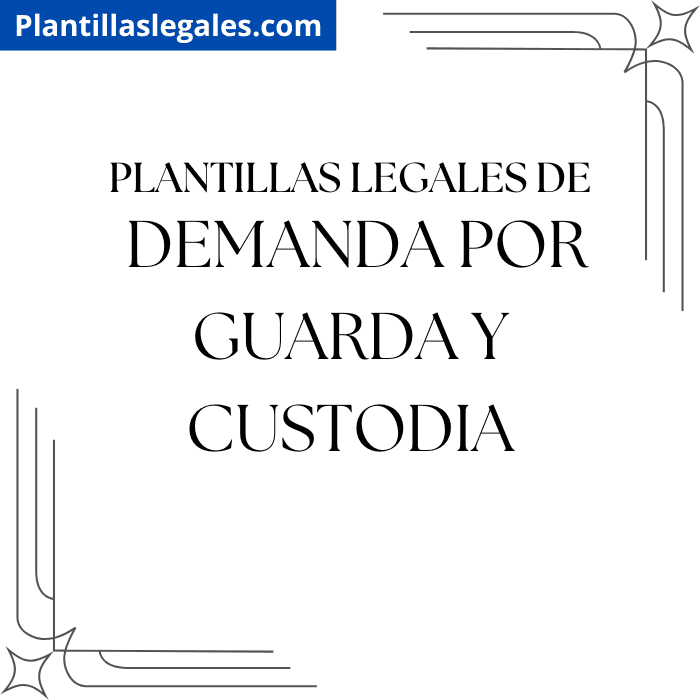 Plantilla de demanda por guarda y custodia