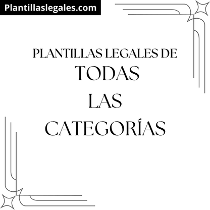 Mega kit premium de todas las plantillas legales | Acceso a todas las plantillas