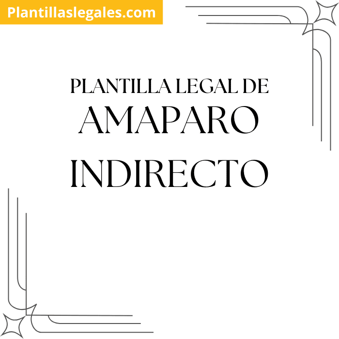 Plantilla amparo indirecto